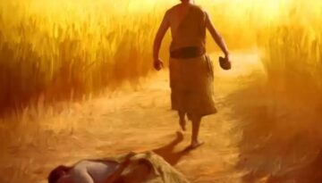 Coșmarul lui Cain după uciderea fratelui său. Învierea lui Abel, învierea tuturor oamenilor…